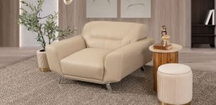 Sillón Piel Ameno CL Beige (Boal)
