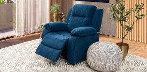 Sillón Reclinable Eléctrico Lur Plus Azul