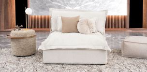 Sillón Sin Brazo Mariel Beige