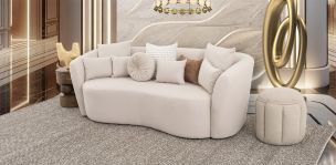 Sofá 3 Plazas Alana Beige