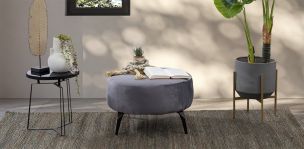 Taburete Mediano Bellavue Gris