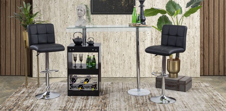 Banco Asiento Spira Negro BC-0106