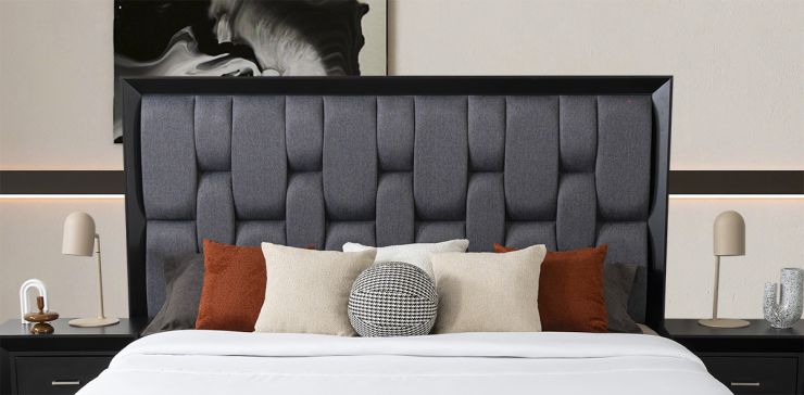Cabecera King Size Chicago Grey