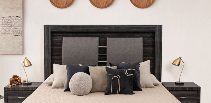 Cabecera King Size Cairo Plus Gris
