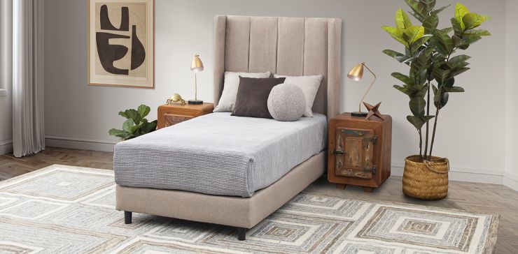 Cama Individual Merea Beige