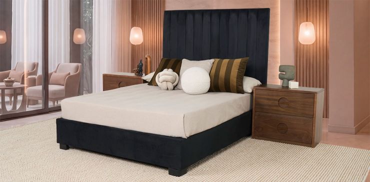 Cama Queen Size Megan Negro