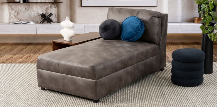 Chaise Long Gea Montana Gris
