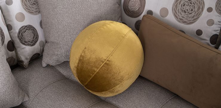 Cojín Decorativo Esfera Elche Dorado