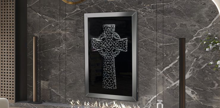 Cuadro Figura Cruz Cristal GD-9606