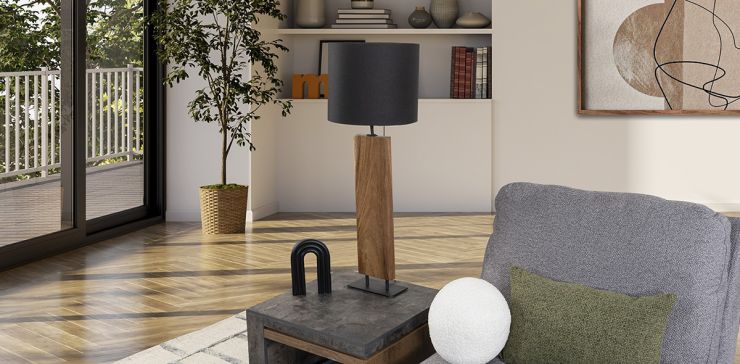Lámpara De Mesa Tamara Negro