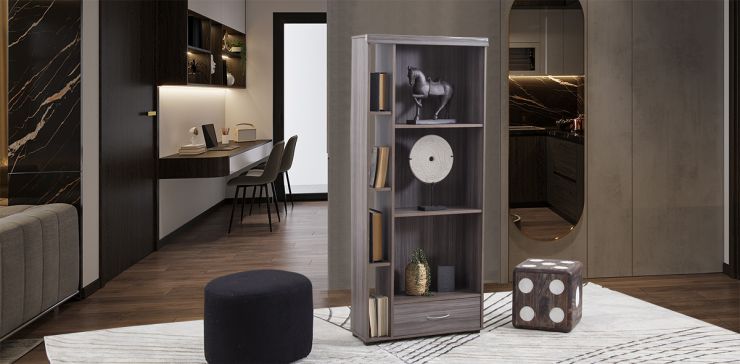 Modulo Lateral 1 Cajon Juliana Gris
