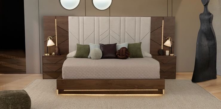 Cama King Size Alba Café