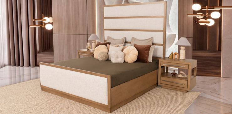 Cama King Size Durango Café