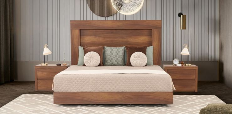 Cama King Size Marbella Café