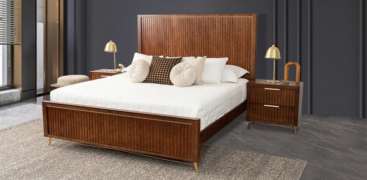 Cama King Size Akira Café
