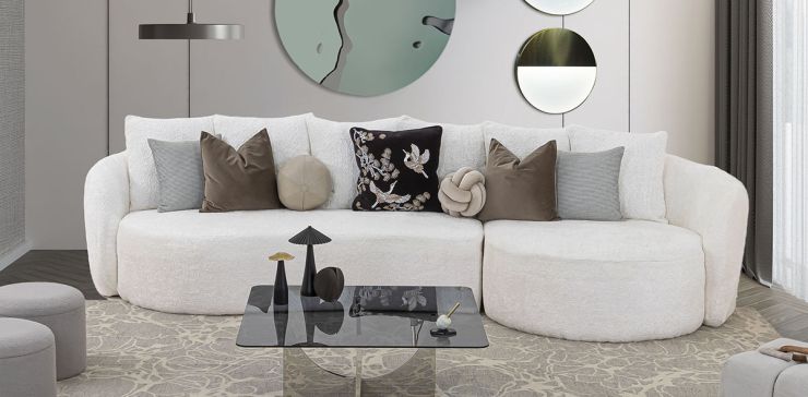 Sala En L Derecha Charlotte Blanco