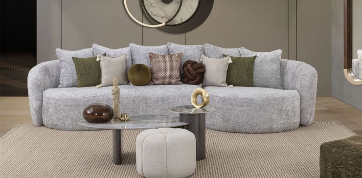 Sala En L Derecha Charlotte Gris