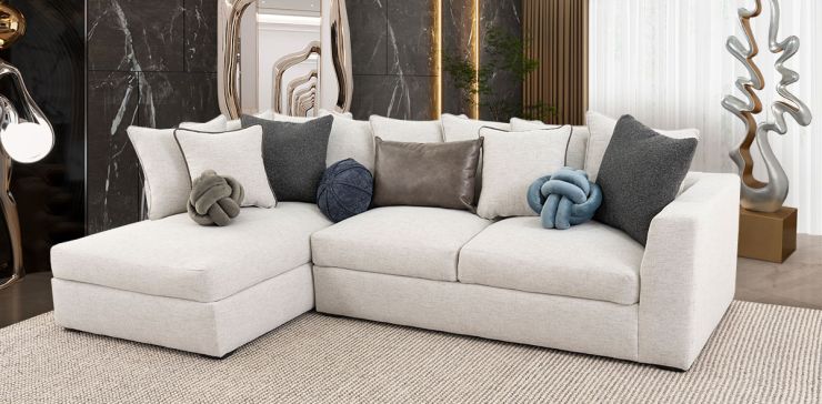 Sala Modular Izquierda Piero CL Gris