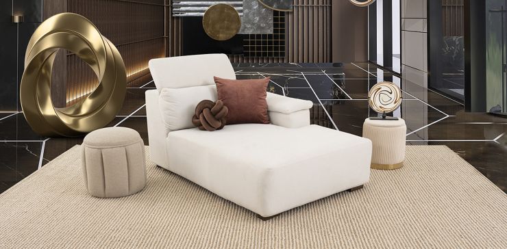 Sillón Largo Cloe CL Beige