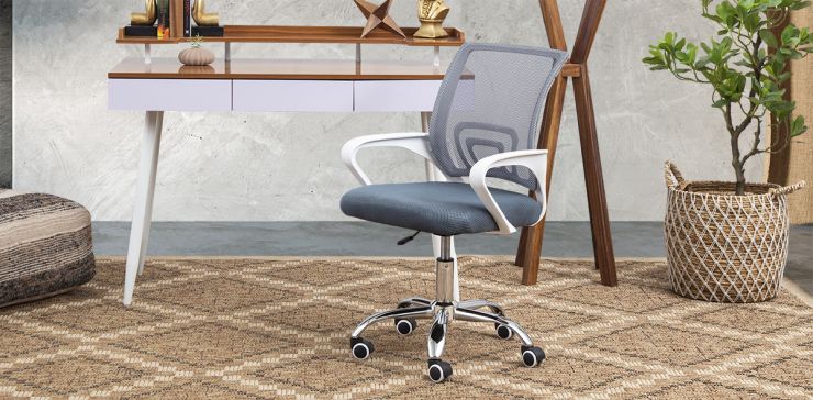 Silla De Oficina Scott New White/Gray
