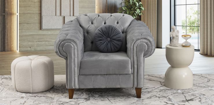 Sillón Alessandra Plata