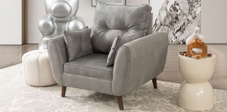 Sillón Aria Soft Gris Oxford