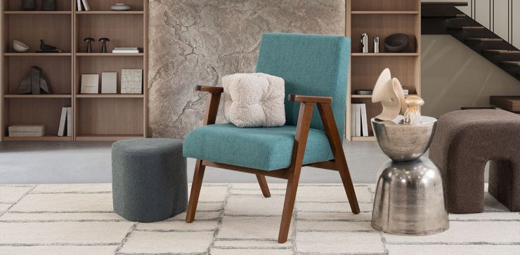 Sillón Ocasional  Norton  Fiora Turquoise
