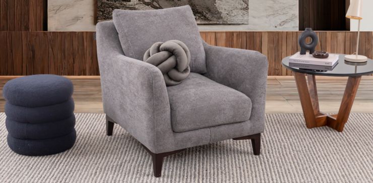 Sillón Ocasional Tulip Dinan Gris (Boal)