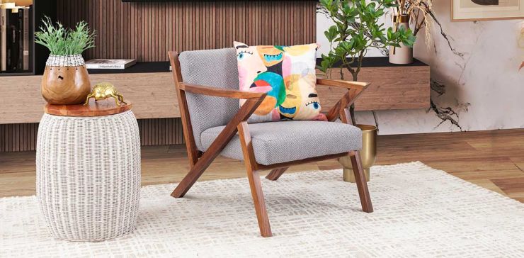 Sillón Ocasional Romeo  Gris Parota