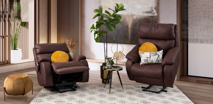 Sillón Con Reclinable Eléctrico Rest Chocolate (Boal)