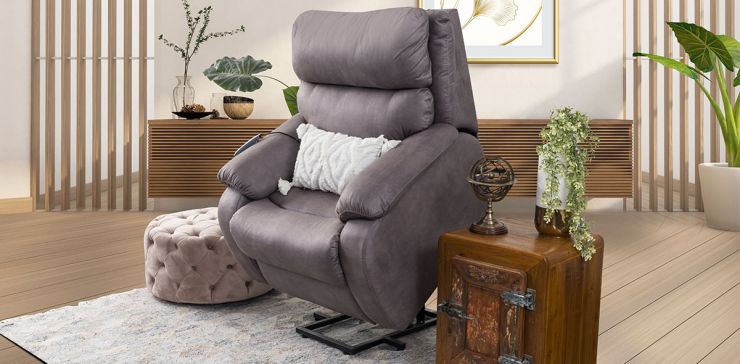 Sillón Con Reclinable Eléctrico Rest Gris (Boal)