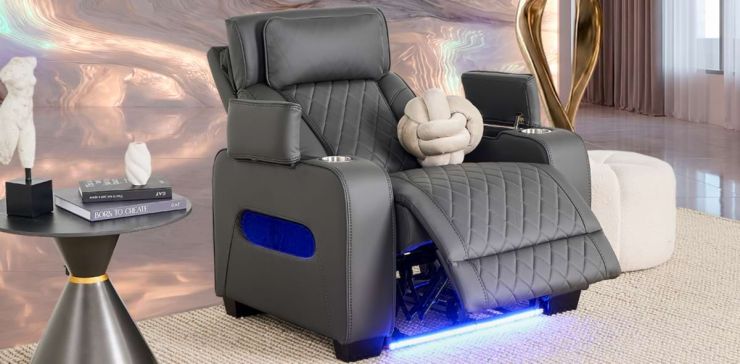 Sillón Reclinable Eléctrico Jetour Gris Oxford