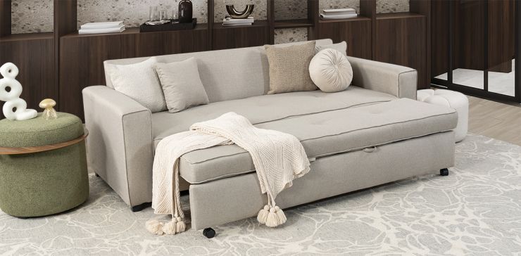 Sofá Cama Gales Beige