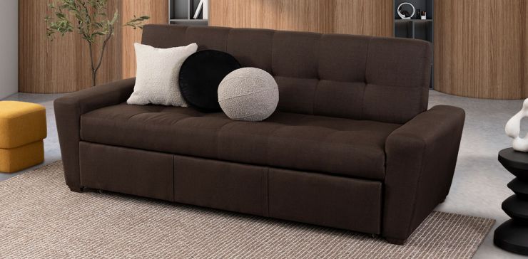 Sofá Cama Con Cama Alta Irlanda V New choco