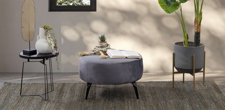 Taburete Mediano Bellavue Gris
