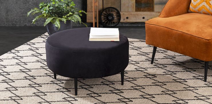 Taburete Mediano Bellavue Negro