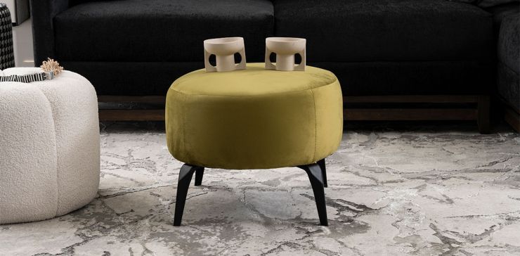 Taburete Bellavue Olivo 46 x 39 cms