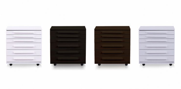 Colección Archiveros Zoe Life Con Llantas