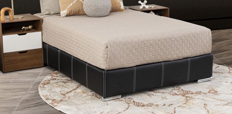Base De Cama Matrimonial Vielka Negro