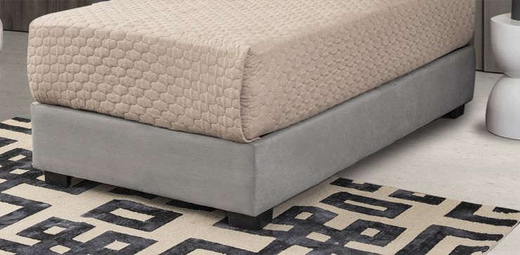 Base De Cama Individual Megan Gris