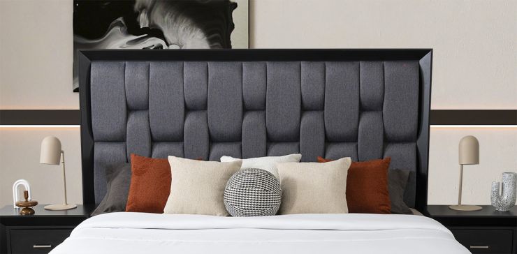 Cabecera King Size Chicago Grey