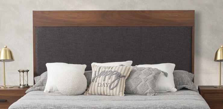 Cabecera King Size Contempo Parota Gris   