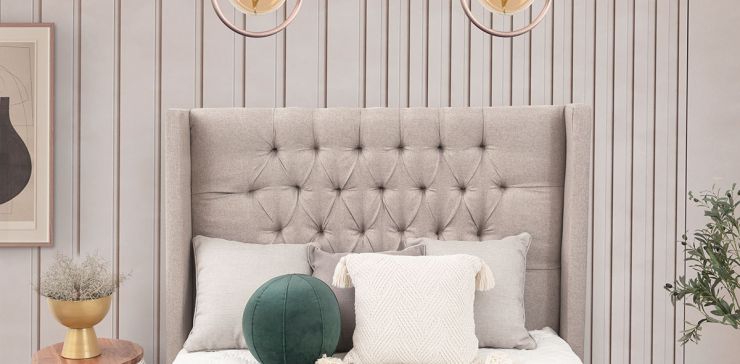 Cabecera Matrimonial Estela Promo Beige