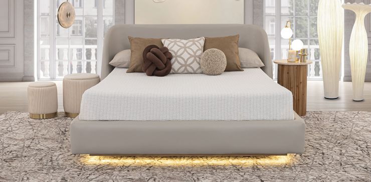 Cama Queen Size Nova Beige