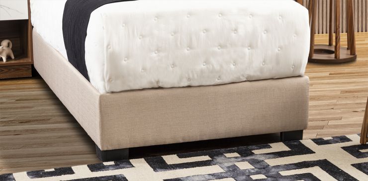 Base De  Cama Individual Gianna Beige