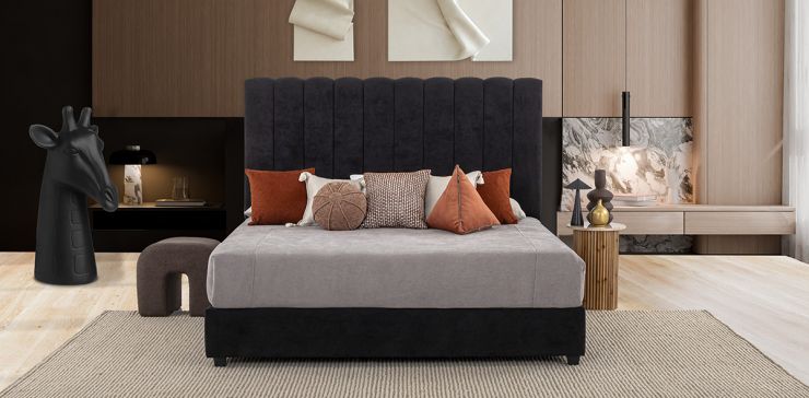 Cama King Size Constanza Negro