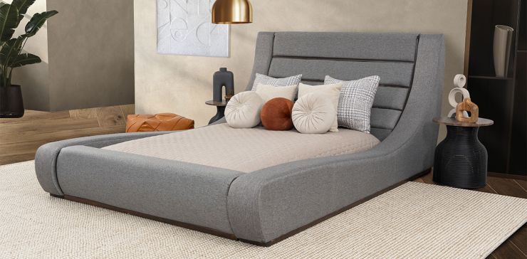 Cama Matrimonial Gipsy Gris