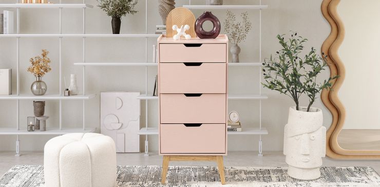 Chifonier 4 Cajones Atlas DK Rosa Maple