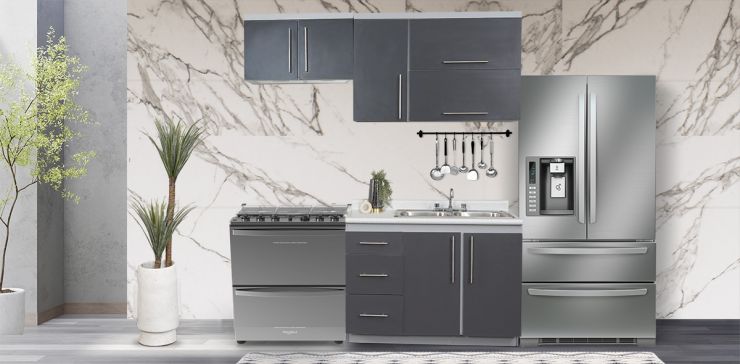 Cocina 200 cm Osaka LZ Gris