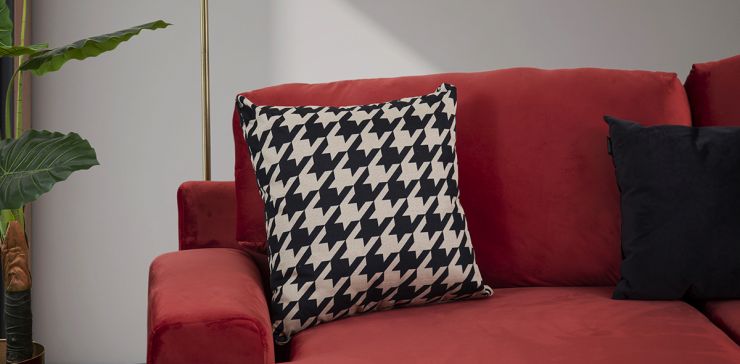 Cojín Decorativo Denver Negro/Blanco PG